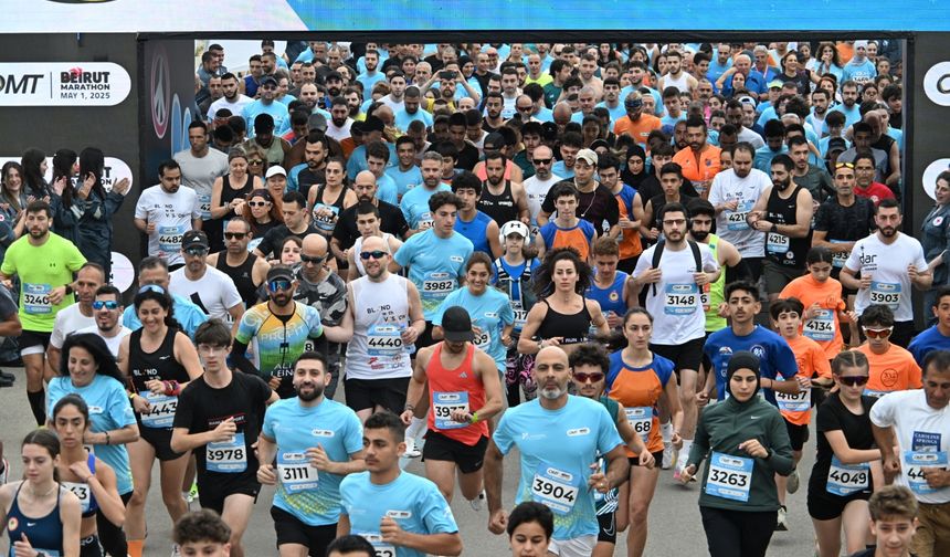 Lübnan’da 21. Uluslararası Beyrut Maratonu düzenlendi