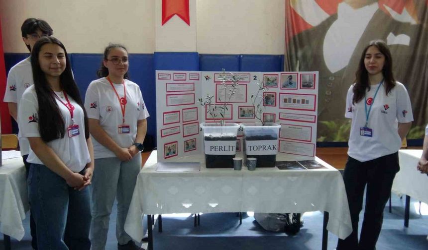Artvin’de liseli gençler projelerini sergiledi