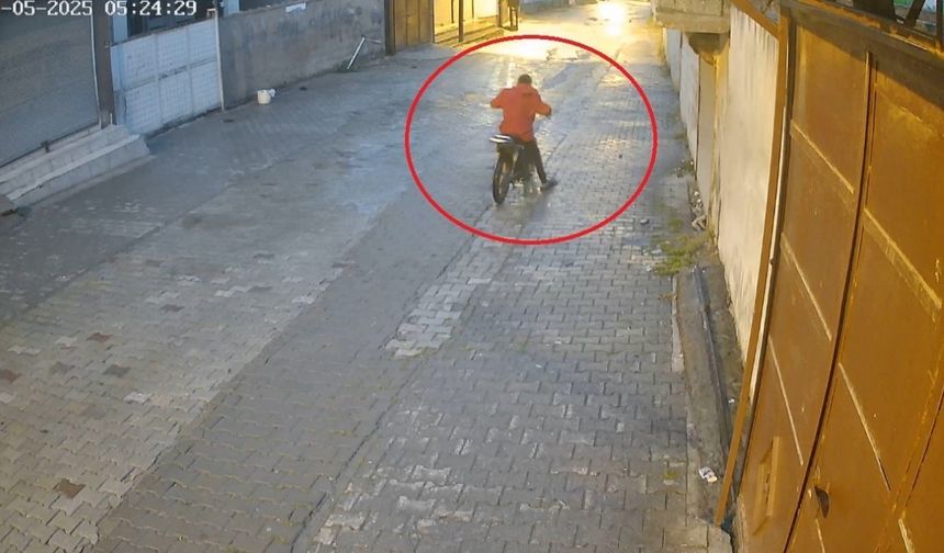 Çaldığı motosiklet arızalanınca park edip, başka motosiklet çalan hırsız polisten kaçamadı