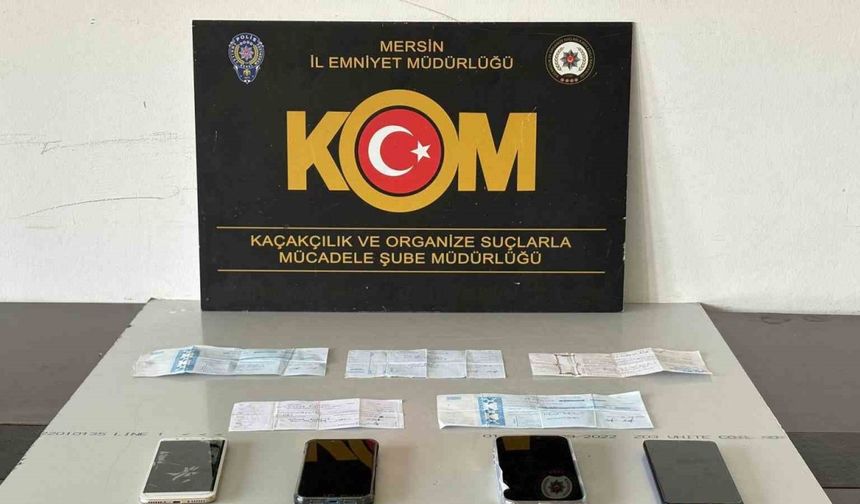 Mersin’de tefecilik yapan 3 şüpheli tutuklandı