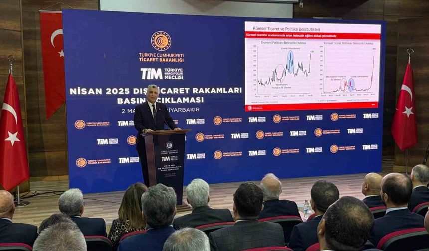 Ticaret Bakanı Bolat: Nisanda mal ihracatımız geçen yılın aynı ayına göre yüzde 8,5 artışla 20,9 milyar dolara yükseldi