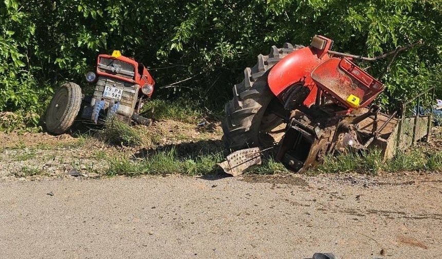 Traktör ikiye ayrıldı, sürücüsü hayatını kaybetti