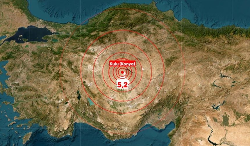 Konya'da 5,2 büyüklüğünde deprem meydana geldi