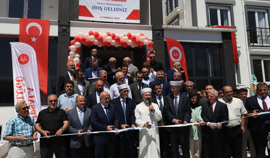 Diyanet İşleri Başkanı Erbaş, Edirne'de Kur'an kursu açılış programında konuştu: