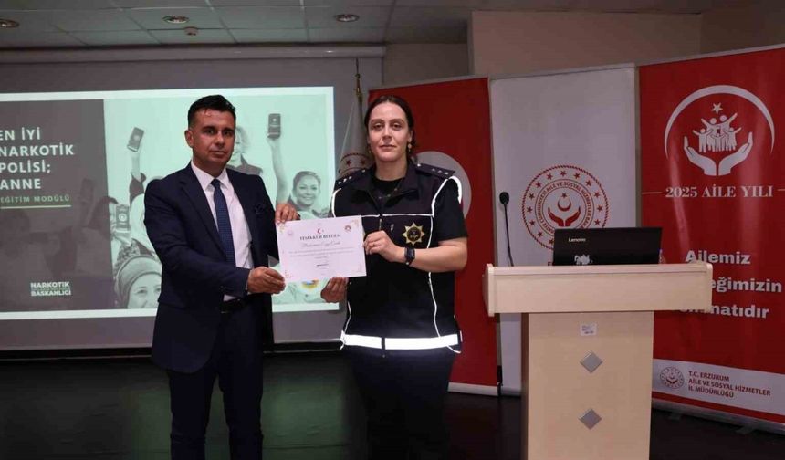 Erzurum’da "En İyi Narkotik Polis: Annedir" eğitimi