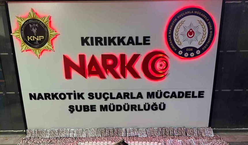 Kırıkkale’de uyuşturucu operasyonu: Binlerce hap ele geçirildi