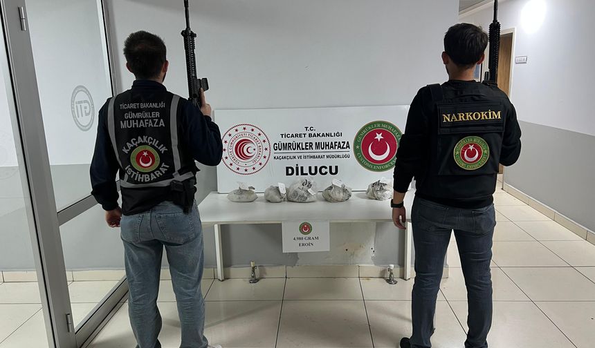 Iğdır'da 4 kilo 980 gram eroin ele geçirildi