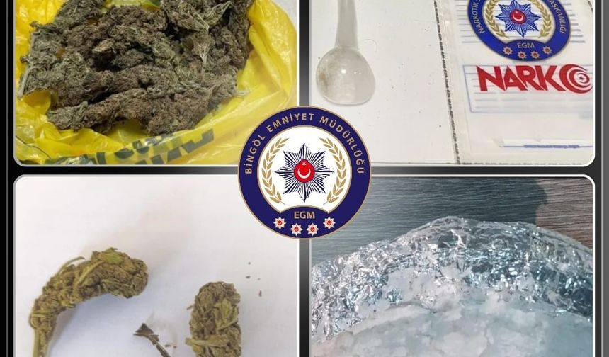 Bingöl’de uyuşturucuyla mücadele: 1 tutuklama