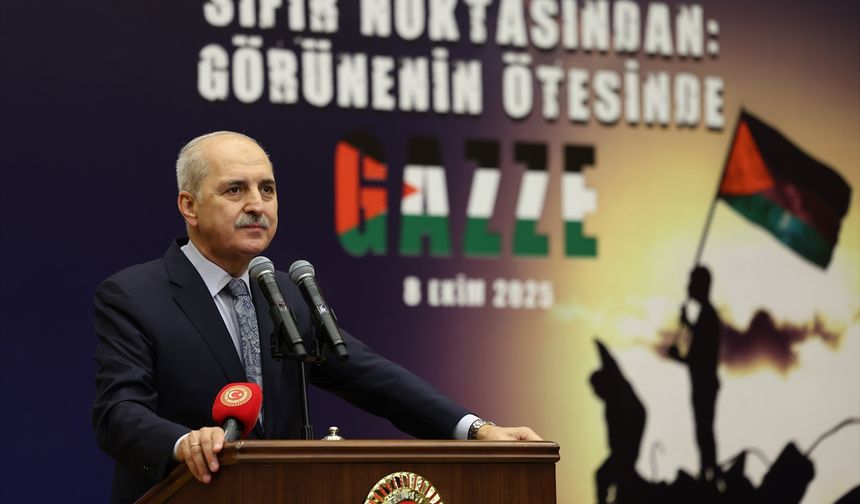 TBMM Başkanı Kurtulmuş, 'Sıfır Noktası'ndan: Görünenin Ötesinde Gazze' belgesel gösterimi programında konuştu: