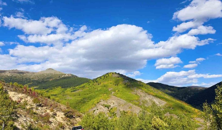 Gümüşhane’de sonbahar renkleri kendini göstermeye başladı