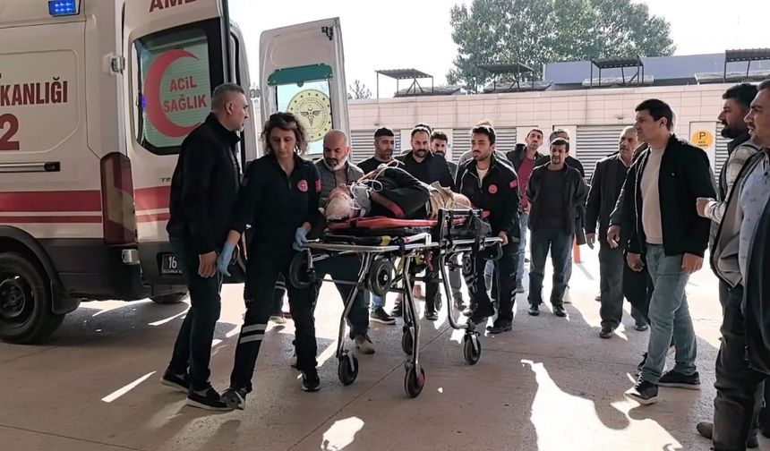 İskelenin altında kalan işçi ağır yaralandı