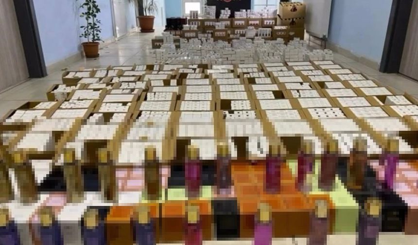 Kütahya’da 3 bin 755 şişe kaçak parfüm ele geçirildi