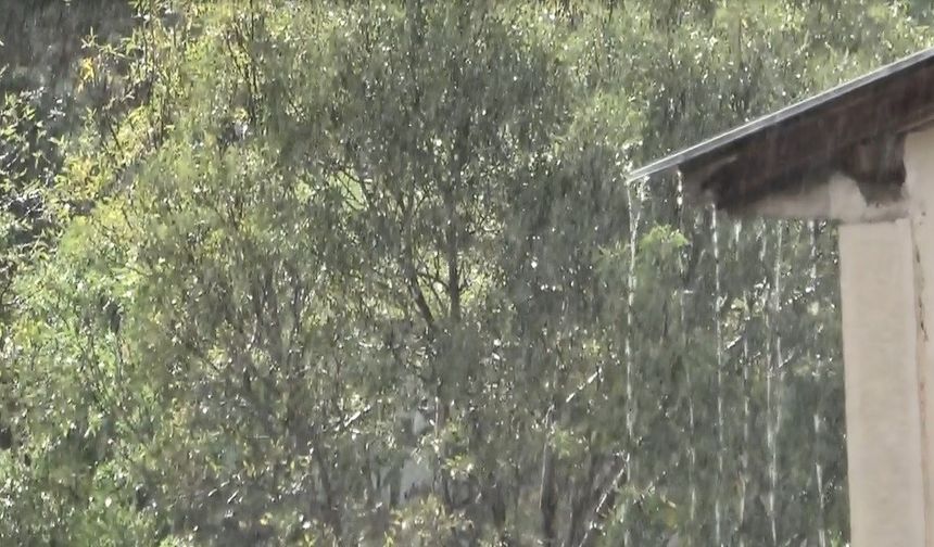 Tunceli’de sağanak yağış etkili oldu