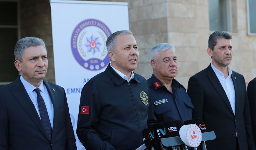 İçişleri Bakanı Yerlikaya, 'Narkokapan Antalya-2' operasyonuna ilişkin konuştu: