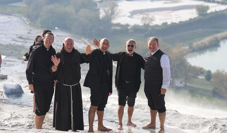 Papa 14. Leo'nun Türkiye ziyareti öncesi Vatikan heyeti, Denizli'de ziyaretlerde bulundu