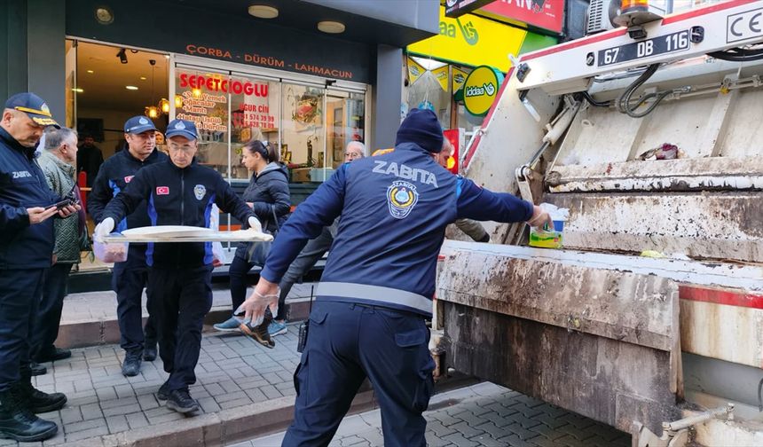 Zonguldak'ta sağlıksız koşullarda üretim yapılan pide imalathanesi mühürlendi