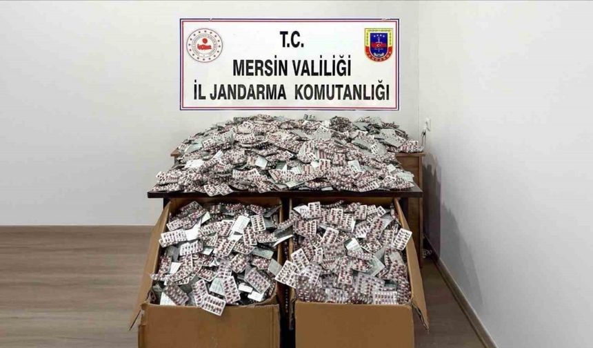Mersin’de 448 bin adet hap ele geçirildi: 4 tutuklama