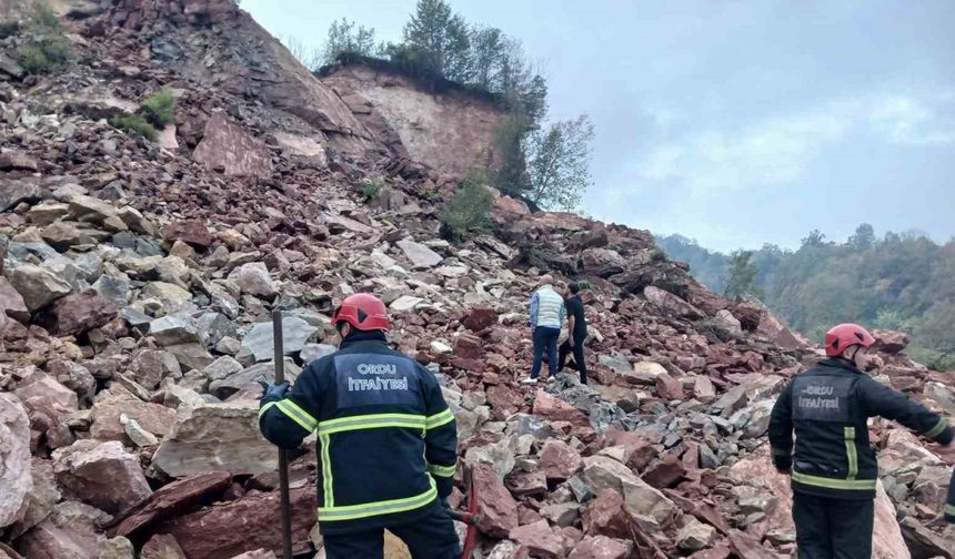Ordu’da taş ocağında göçük: 2 kişi enkaz altında kaldı