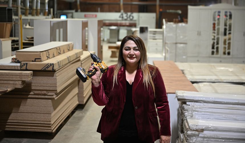 Gaziantep'te mobilya üreten kadın girişimci 8 ülkeye ihracat gerçekleştiriyor