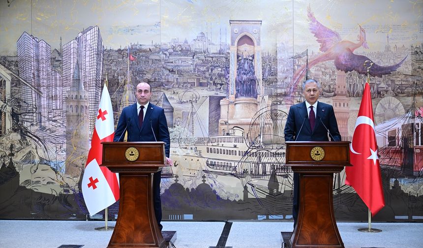 İçişleri Bakanı Yerlikaya, Gürcistanlı mevkidaşı Geladze ile ortak basın toplantısında konuştu
