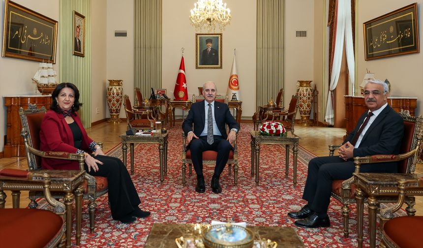 TBMM Başkanı Kurtulmuş, DEM Parti heyetini kabul etti