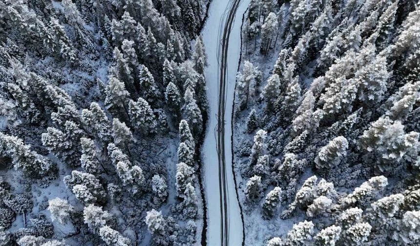 Bolu’nun yüksekleri beyaza büründü
