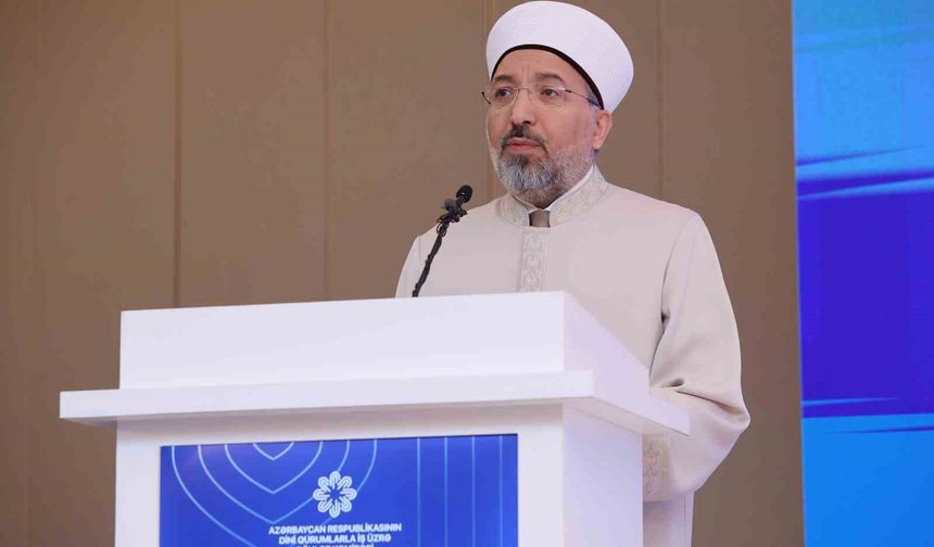 Diyanet İşleri Başkanı Arpaguş: 'Müslüman, tüm insanların hak ve özgürlüklerini mukaddes bilir'