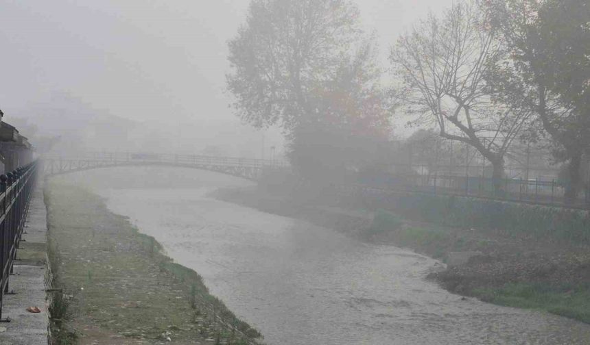 Düzce’de sis etkili oluyor