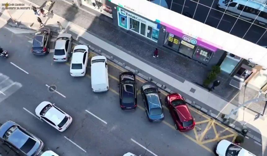 Havadan ceza yağdı: 104 araca 103 bin lira ceza kesildi