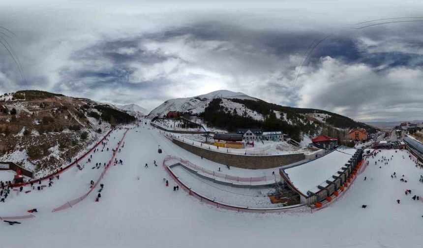 Palandöken’de kar keyfi