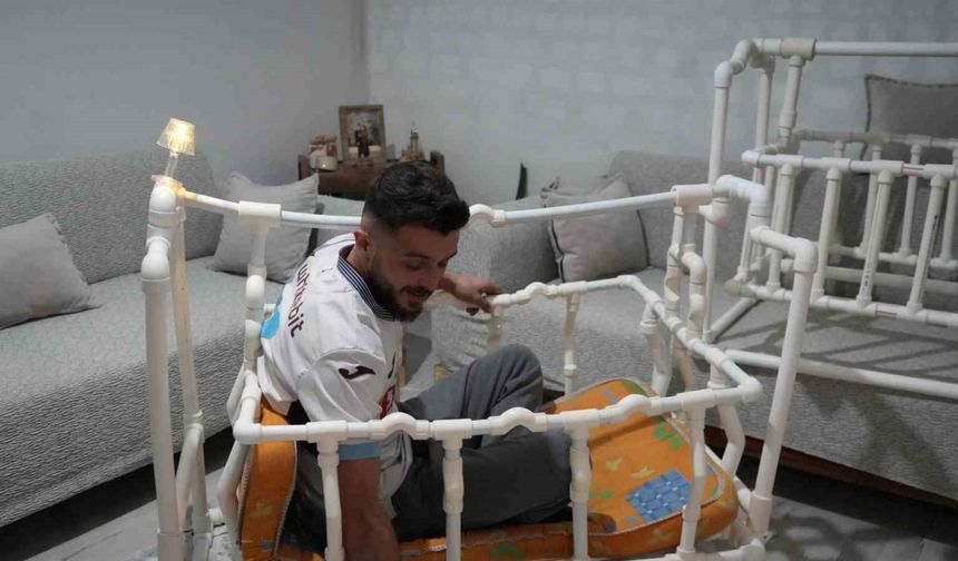 Tesisatçıdan borudan beşik: İçine girip test etti, viral oldu