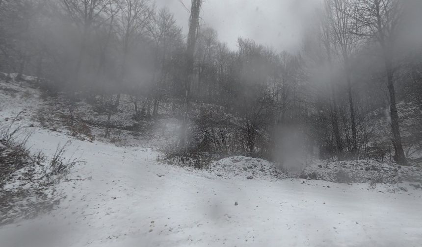 Tokat’ın yüksek  kesimlerinde kar yağışı etkili oldu