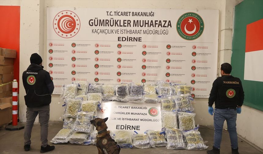 Kapıkule'de tırda 144 kilo 732 gram uyuşturucu ele geçirildi