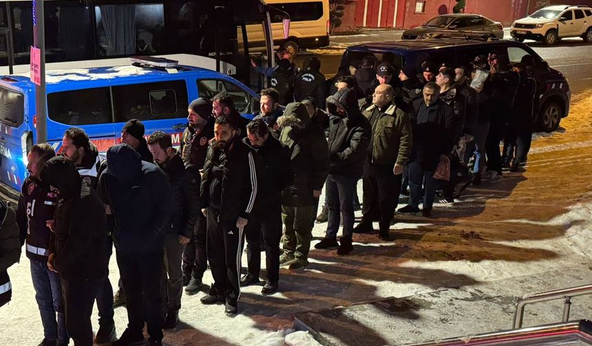 Nevşehir merkezli tefecilik operasyonunda yakalanan 68 şüpheliden 34'ü adliyede