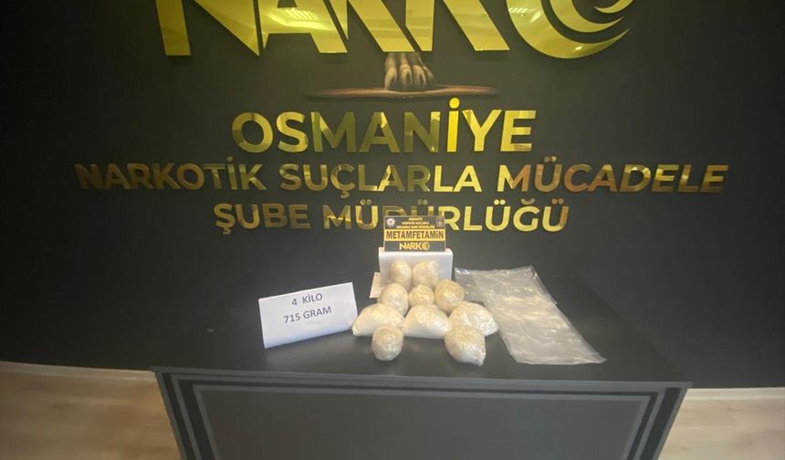 Osmaniye'de valizinde 4 kilo 715 gram uyuşturucu bulunan yolcu tutuklandı