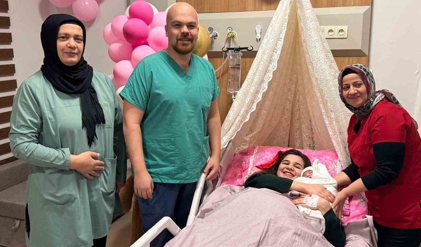 Adıyaman'da 2026 yılınının ilk bebeği 'Rüya' oldu