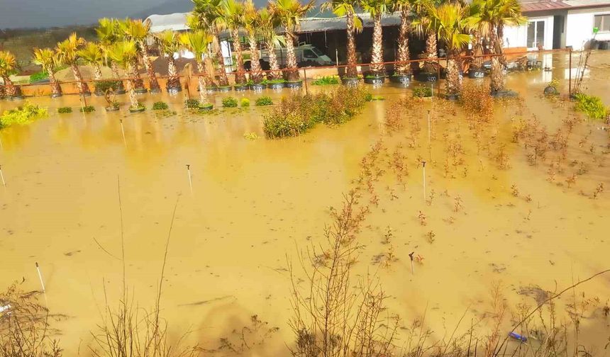 İzmir sağanağa teslim: Yollar ve tarım arazileri sular altında