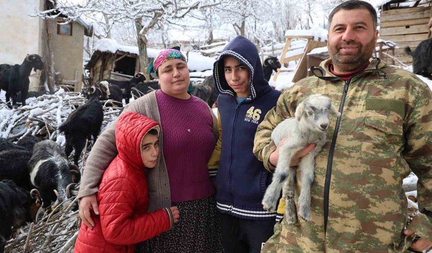 Kırsalda hayvancılıkla uğraşan kadın besicinin zorlu mesaisi