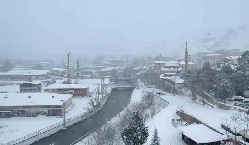 Malatya'da kar yağışı etkisini arttırdı