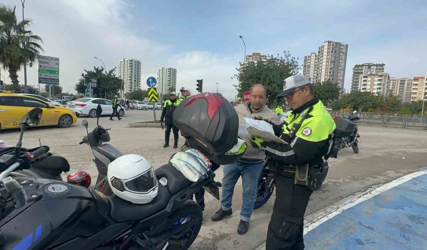 Polis bir günde 228 motosiklet sürücüsüne 1,2 milyon lirayı aşan ceza kesti
