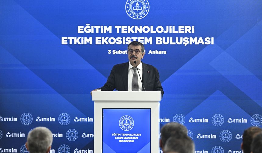 Bakan Tekin, 'Eğitim Teknolojileri ETKİM Ekosistem Buluşması'nda konuştu: