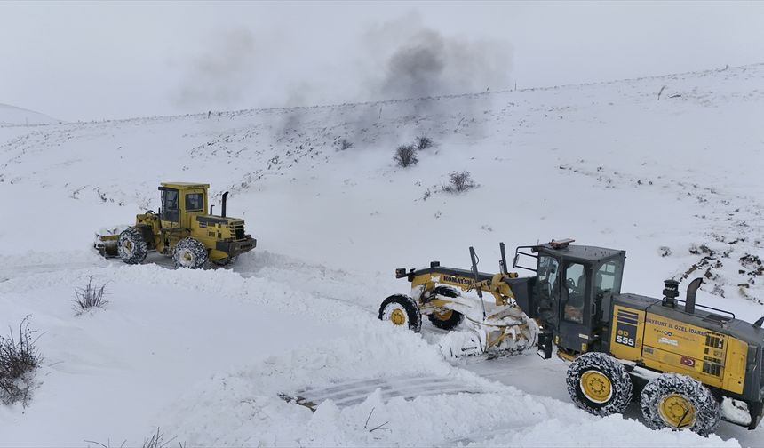 Bayburt ve Gümüşhane'de kar yağışı etkili oldu