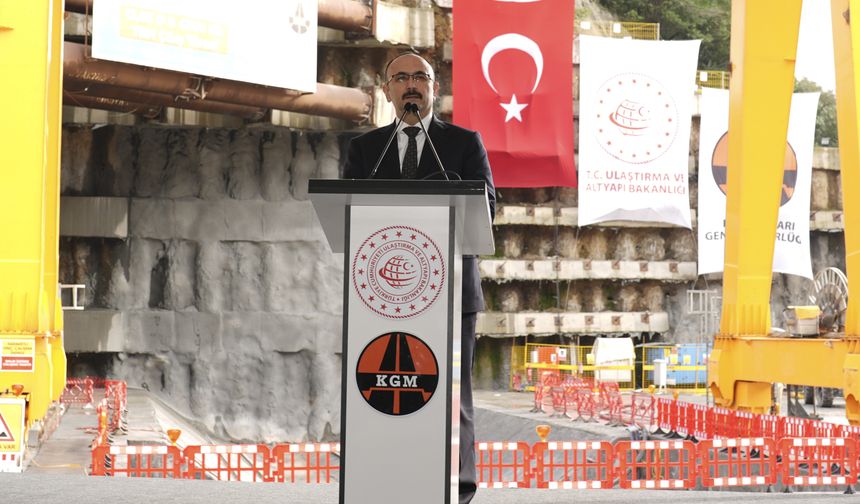 Karayolları Genel Müdürü Gülşen, Sarıyer-Kilyos Tünel Projesi TBM Kazı Çalışmaları Tamamlama Töreni'nde konuştu: