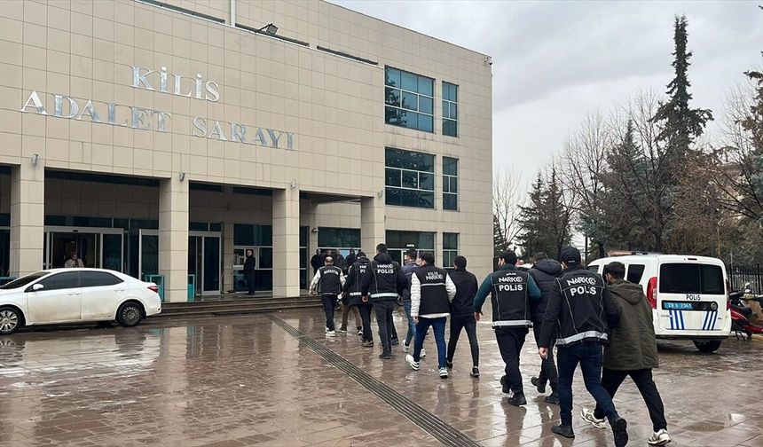 Kilis'te uyuşturucu operasyonunda 7 zanlı tutuklandı