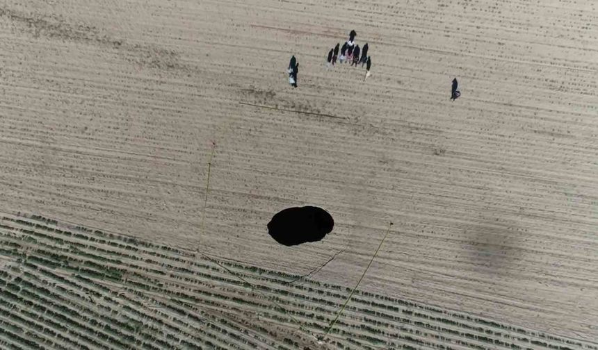 Aksaray'da korkutan obruk tehlikesi: 9'u büyük 86 obruk var