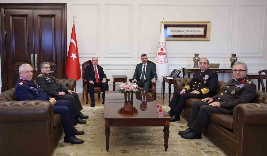 Bakan Güler ve komuta kademesinden İçişleri Bakanı Çiftçi'ye ziyaret