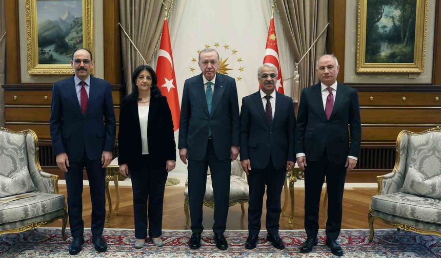 Cumhurbaşkanı Erdoğan DEM Parti heyetini kabul etti
