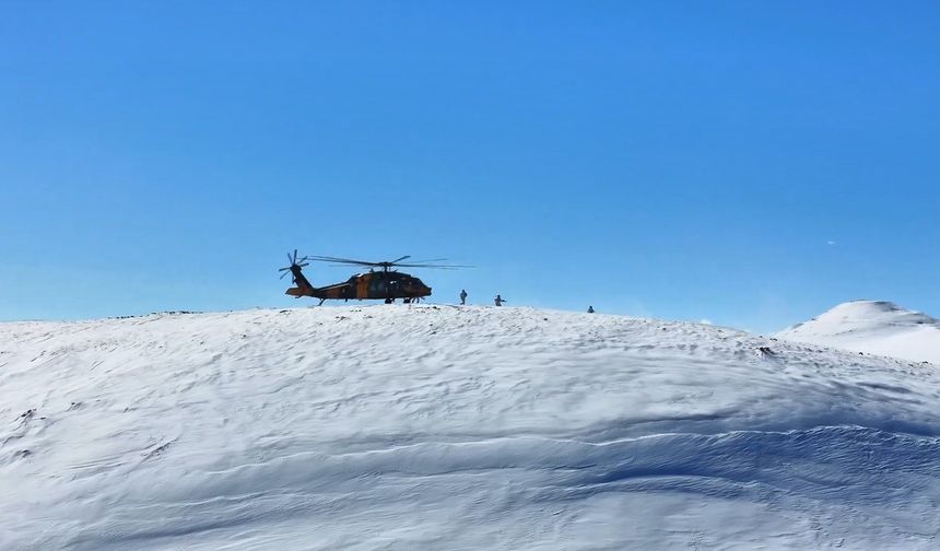 MSB'den Kars Şehit Piyade Teğmen Harun Aslan Kış Tatbikatı paylaşımı
