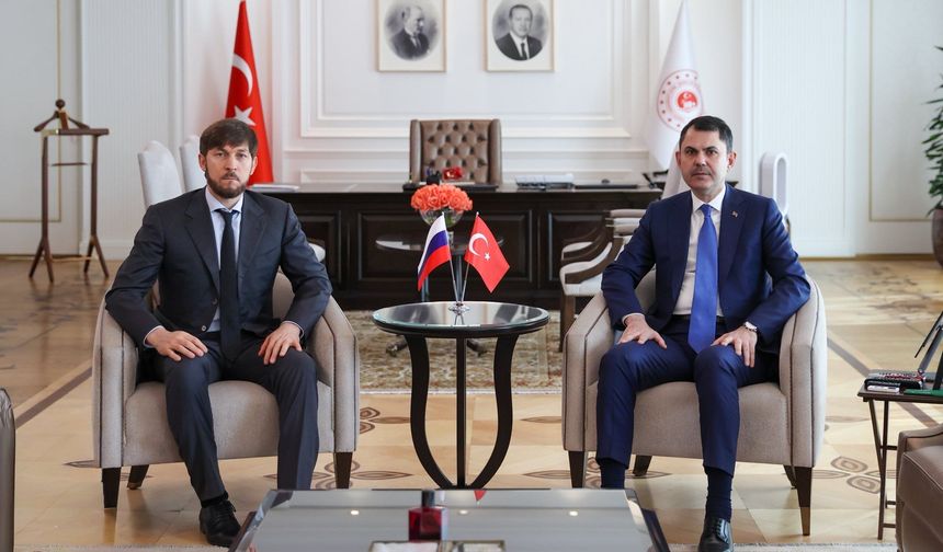 Bakan Kurum, Rusya İklim Değişikliği Özel Temsilcisi Ruslan Edelgeriyev ile görüştü