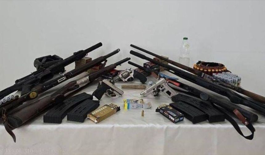 Tokat merkezli kaçak silah operasyonunda 11 zanlı yakalandı